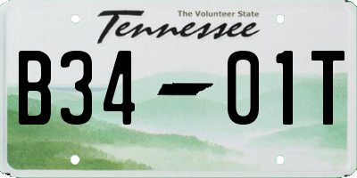 TN license plate B3401T