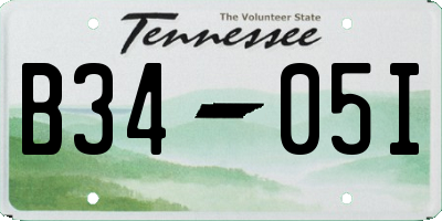 TN license plate B3405I