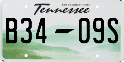 TN license plate B3409S