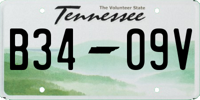 TN license plate B3409V