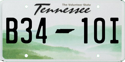 TN license plate B3410I