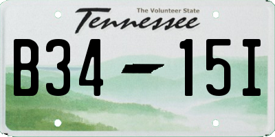 TN license plate B3415I