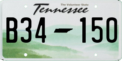 TN license plate B3415O