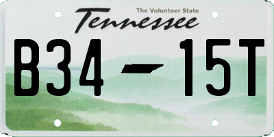 TN license plate B3415T