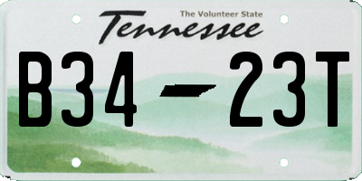 TN license plate B3423T