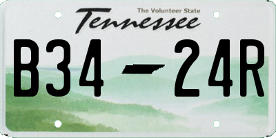 TN license plate B3424R