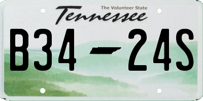 TN license plate B3424S