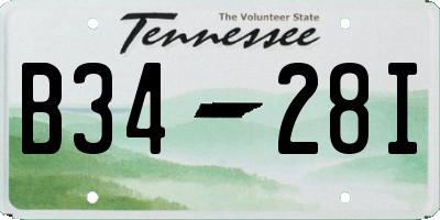 TN license plate B3428I