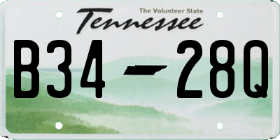 TN license plate B3428Q