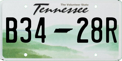 TN license plate B3428R
