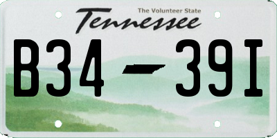 TN license plate B3439I