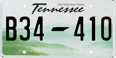 TN license plate B3441O