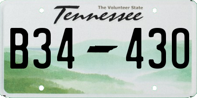 TN license plate B3443O