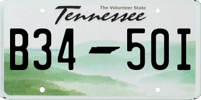 TN license plate B3450I