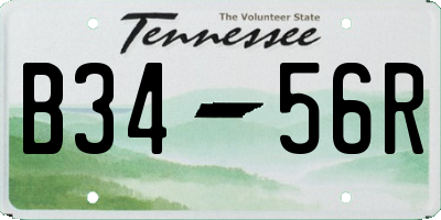 TN license plate B3456R