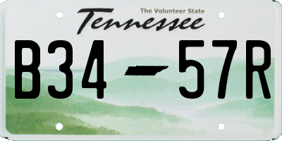 TN license plate B3457R