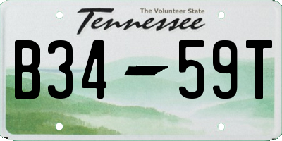 TN license plate B3459T