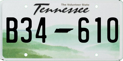 TN license plate B3461O