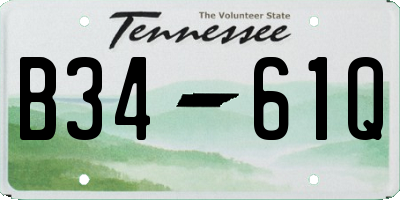 TN license plate B3461Q