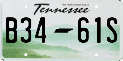 TN license plate B3461S