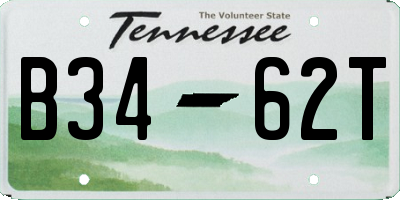 TN license plate B3462T
