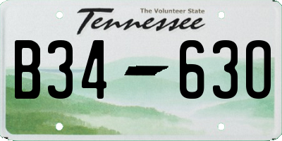 TN license plate B3463O