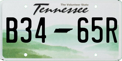 TN license plate B3465R