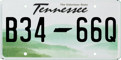 TN license plate B3466Q