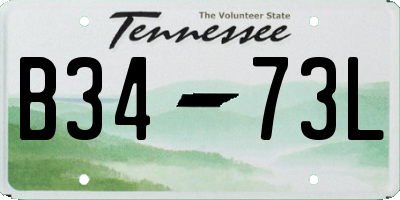TN license plate B3473L