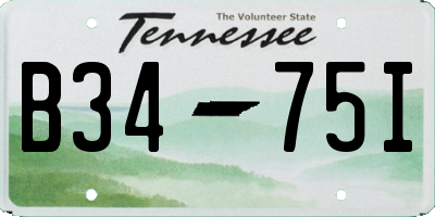TN license plate B3475I
