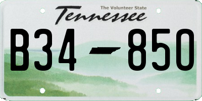 TN license plate B3485O