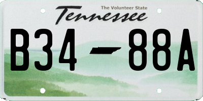 TN license plate B3488A