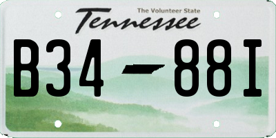 TN license plate B3488I