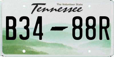 TN license plate B3488R