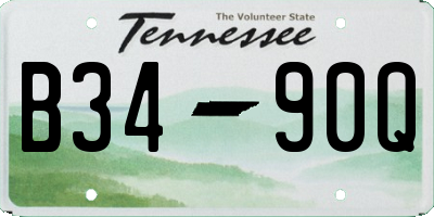 TN license plate B3490Q