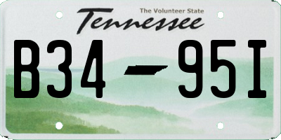 TN license plate B3495I