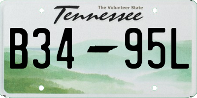 TN license plate B3495L