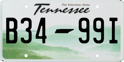 TN license plate B3499I