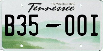 TN license plate B3500I
