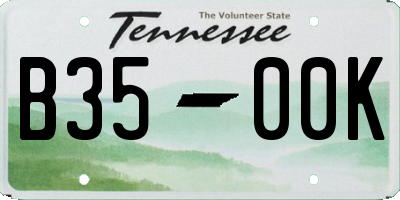 TN license plate B3500K