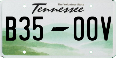 TN license plate B3500V