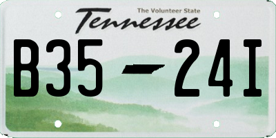 TN license plate B3524I