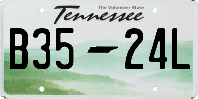 TN license plate B3524L