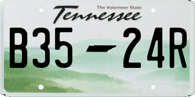 TN license plate B3524R