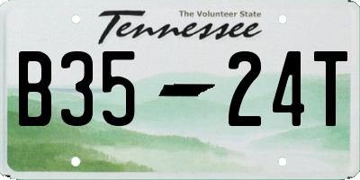 TN license plate B3524T