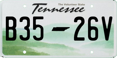 TN license plate B3526V