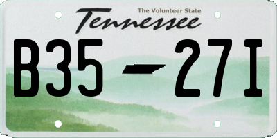 TN license plate B3527I