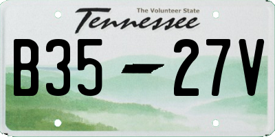 TN license plate B3527V