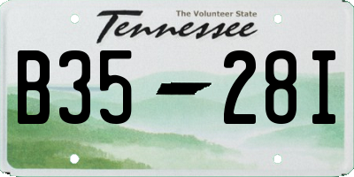 TN license plate B3528I