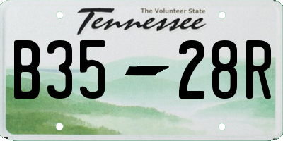 TN license plate B3528R